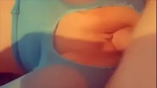 Dick and SweetJane amazing fuck in blue pantyhose