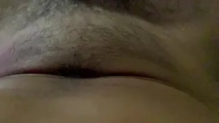Young white tail riding dick