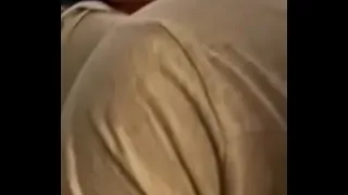 Pawg sneaks over to suck huge cock