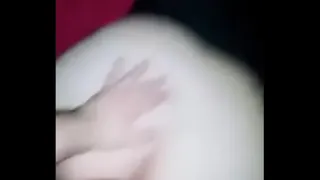Big ass babe gets wet and ends