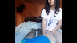 She comes over to give me a blowjob in an Alice in Wonderland shirt until she convinces me to put his penis in her vagina