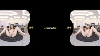Virtual Pee - Ariadna fucks herself with a vibrator - VR