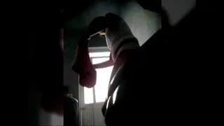 Hidden camera to partner with delicious ass in the bathroom