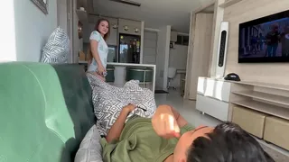 YOUNG NAUGHTY STEP-DAUGHTER seduces me when we are alone