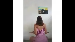 teen showing ass