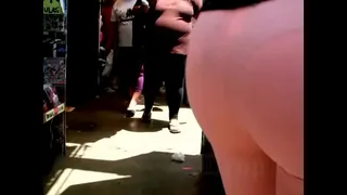Horny TIA in transparent leggings
