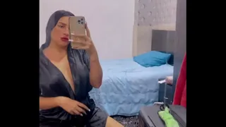 Dancing and touching myself in the mirror