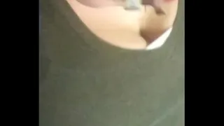 Perfect view of tits Spy cam voyeur