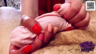 Pervert brother jerked off on his step sister's pants when she entered the room and saw him