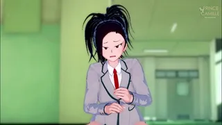 Yaoyorozu gives you instructions to masturbate