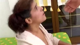 Milf slut licks cock before sticking it in her pussy