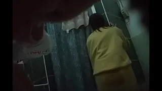 Taking a shower