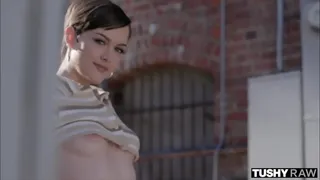 TUSHYRAW Tiny babe gets her ass filled with cock