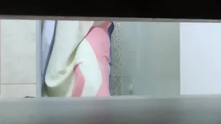 Sister with hot little mark is recorded taking a shower