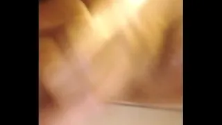 with toy in the bathroom
