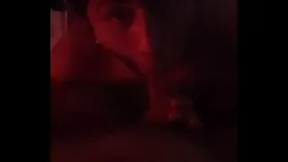 Milf eats the asshole's cock