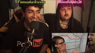 We were in the middle of the stream reacting to videos and I got horny and had to put my dick down ALISON's throat