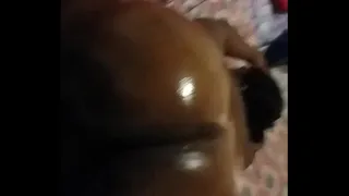 Phat ass bbw wife likes being oiled up