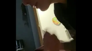 Tattooed little whore sucking cock