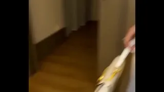 This girl can't hold back her desire and sucks my cock