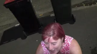 NZ MILF slut followed to busy road by her Master and pissed on in full view of traffic