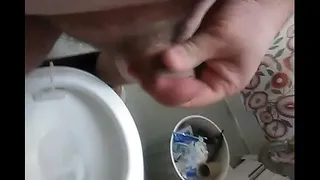 Stroking Small dick until I cum and playing with my sack
