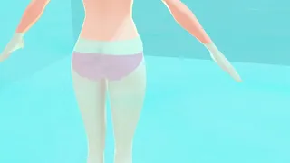 Toyota Nono Anime girl shaking her big tits with pink bikini【Slideshow video】