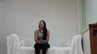 Amazing Brunette Opens Her Wet Pink Cunt for Porn Producer