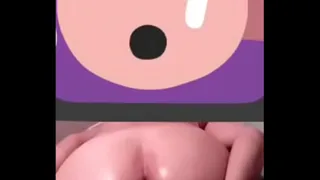 My submissive bitch playing with her plug in her ass