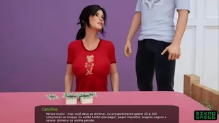 Looking at Naughty Step Sister masturbating - Playing Milfy City ep 66