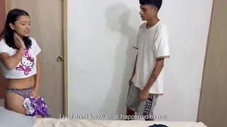 I catch my little stepsister playing with my underwear and we end up fucking hard.