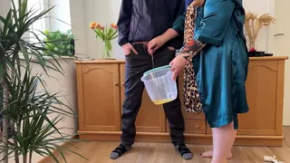 Beautiful sexy bbw milf standing spreads her legs wide