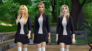Sims 4 Animation - Girl brings two BBCs to fuck her friend