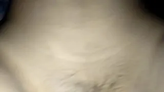 Spreading the pussy of a pretty girl, stuffing his cock in her clit until he squirts all over her pussy.
