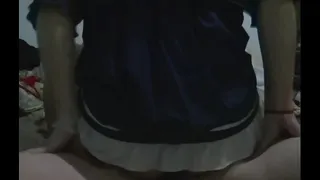 jumping before going to school
