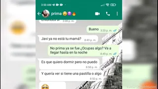 HOT is seduced by Whatsapp, she secretly gives me the best cock sucking (POV)