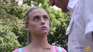 HUNT4K. Petite amateur sells her pussy and butthole for good price