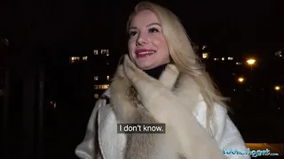 Public Agent Internal creampie for busty Milf