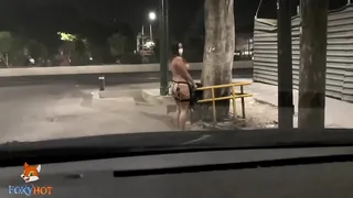 Back in tlalpan, showing my tits at night