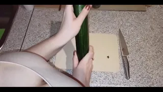 Wife Play Hard Pussy Cucumber - Squirting Orgasm