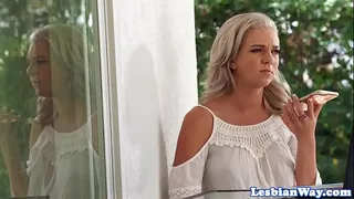Teen lesbian pussylicking and fingering dyke