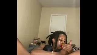 Smoking and pussy play in my bedroom