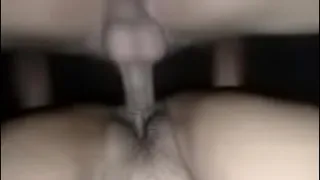 Fucking the pussy of a beautiful Thai girl until her clit is wet, her pussy is very beautiful, rubbing the cock on her pussy is very exciting.