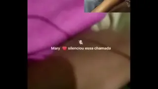 little black bitch on video call