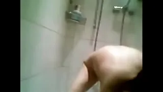 Asian Mom in Shower
