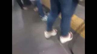 hot babe waiting for bus