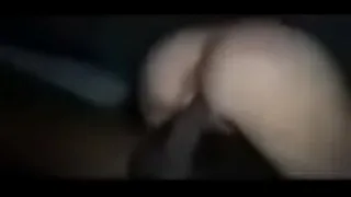 Petite mixed bitch riding black dick loving it