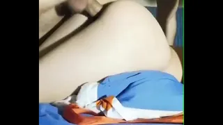 Wife in a red robe got cancer under a hard dick