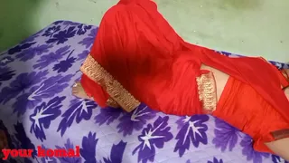 The red saree became the enemy of my pussy. My step brother fucked me.