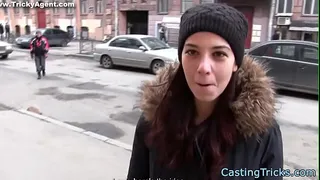 Creampied casting babe gets fucked